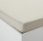 Eco Molton matrasbeshermer 90x200 ongebleekt naturel met hoge hoek