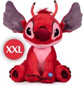 Disney Lilo & Stitch Pluche Knuffel Leroy (Rood) + Geluid XL 75 cm [Lilo Stitch and Angel Plush Toy | Grote XXL Speelgoed Knuffeldier Knuffelbeer Groot voor kinderen jongens meisjes]