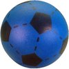 Football mousse caoutchouc bleu / noir 20 cm.