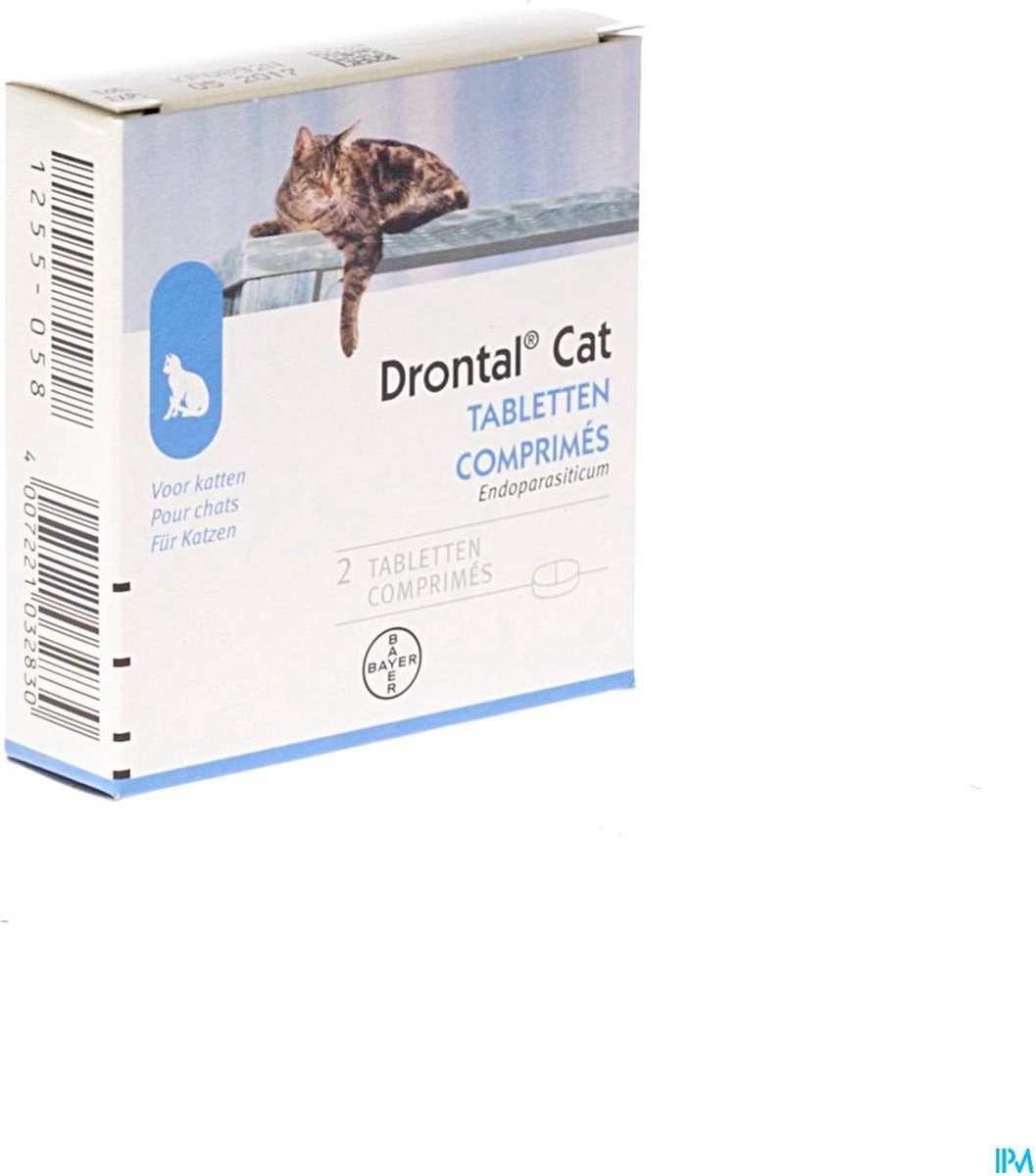 Drontal Cat Ontworming - Kat - 2 tabletten | bol.com