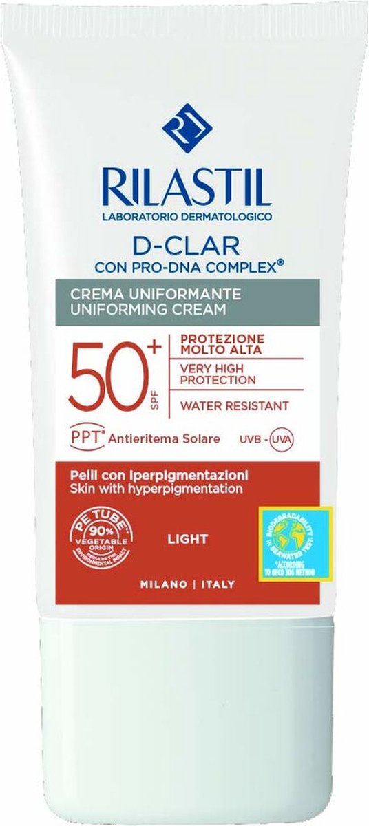Gezichtszonnecrème Rilastil Sun System Verenigend Spf 50 Light (40 ml