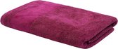 Handdoek 50x100 cm - 100% katoen luxe handdoeken met hanger & logo borduursel, handdoek paars