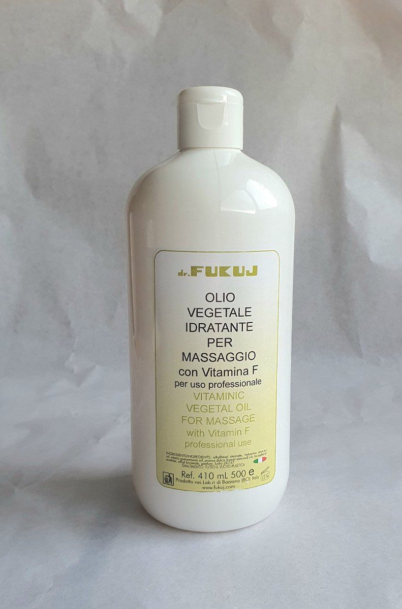 Dr Fukuj Professionele massage olie met vitaminen - langdurige massage - zachte en subtiele geur - 500ml