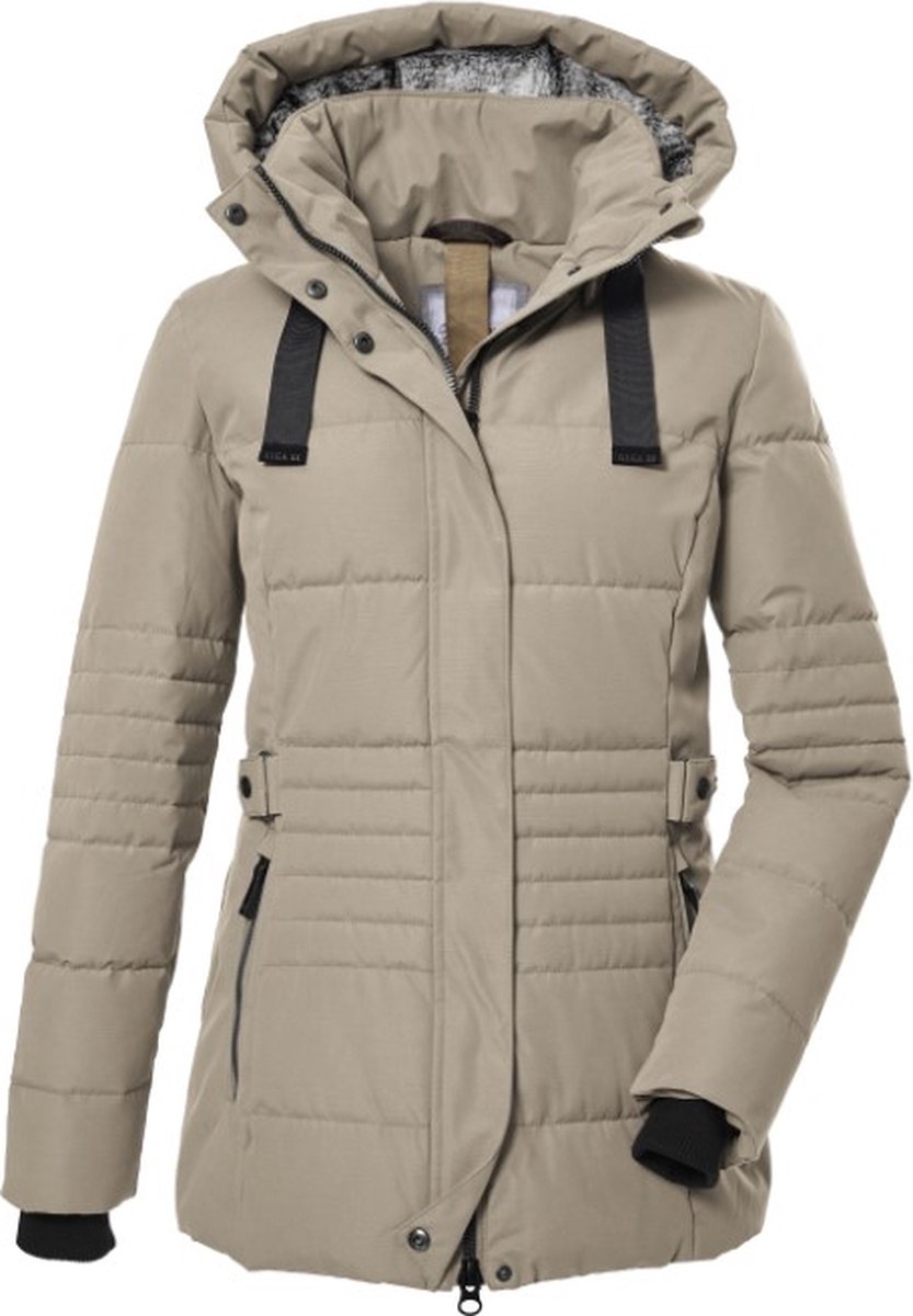Killtec dames winterjas padded winterjas dames 39930 beige maat 38
