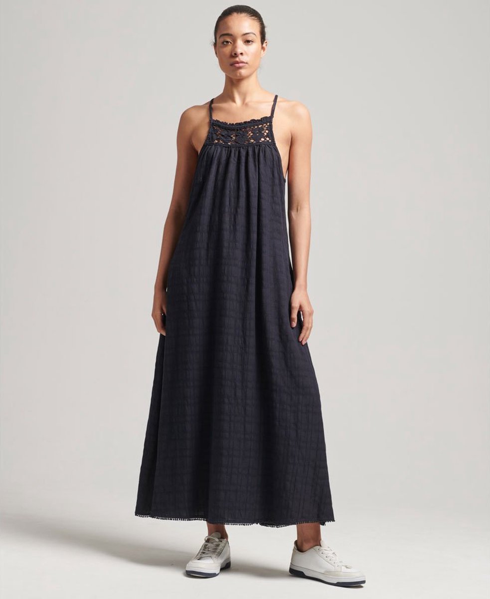 Superdry - Vintage cami-jurk met lange halter - Dames - Jurken