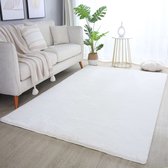 Flycarpets Teresa Tapis Moelleux à Poils Hauts - Crème - 140x200 cm