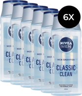12x Nivea Shampooing Homme - Classic Clean 250 ml