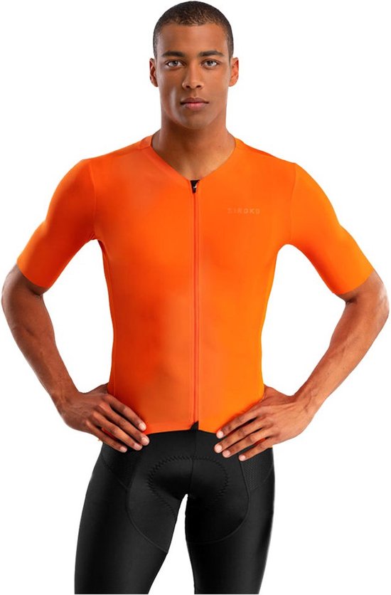Maillot cyclisme orange hotsell