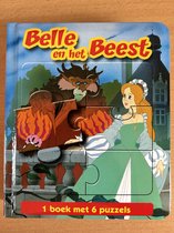 Belle en de Beest 1 boek met 6 puzzels