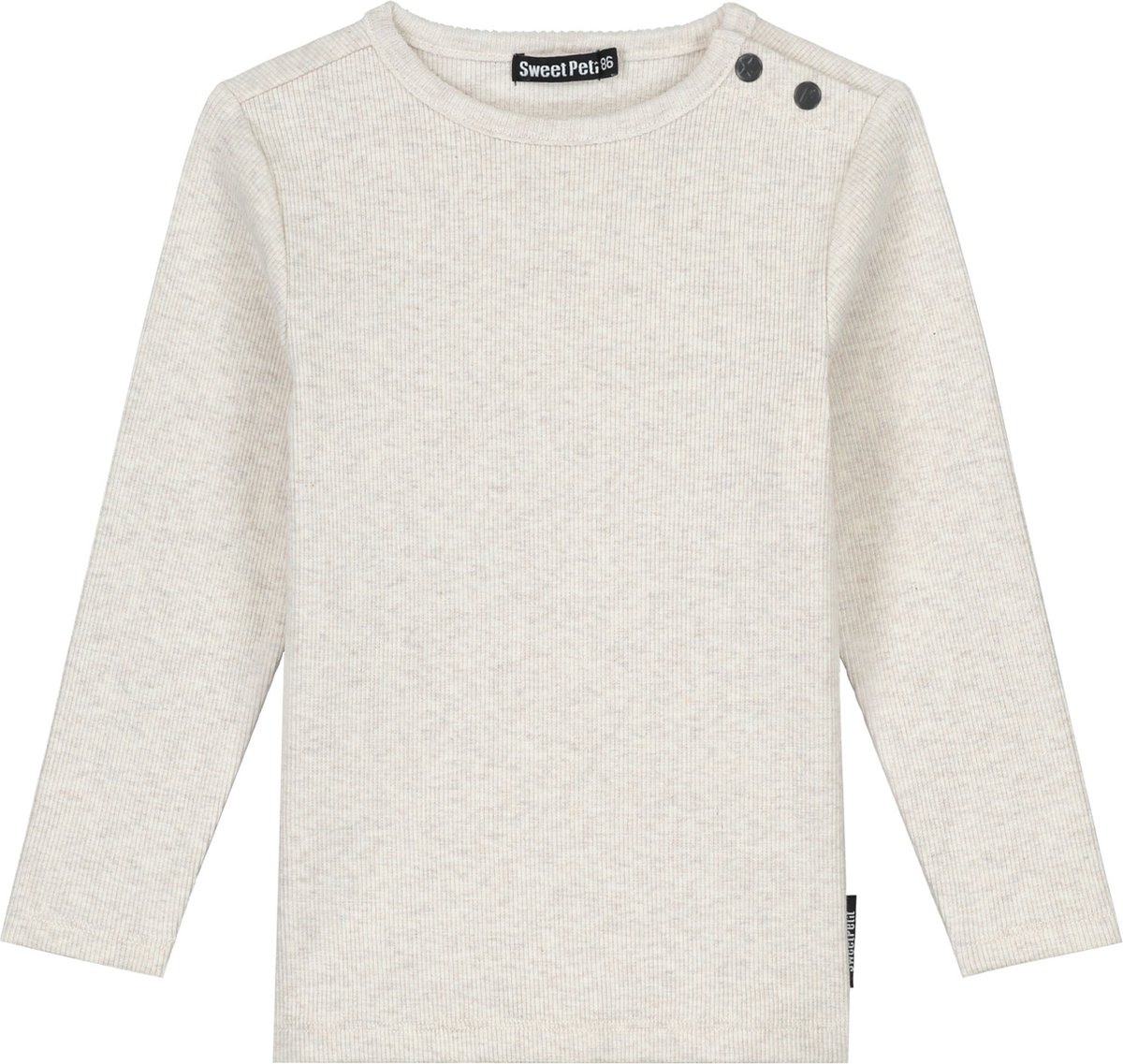 Sweet Petit baby shirt Robin - Ecru - Maat 62