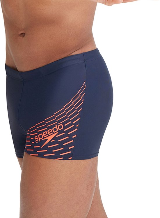 Speedo Medley Logo Aquashort Marine/Oranje Heren Sportzwembroek Maat