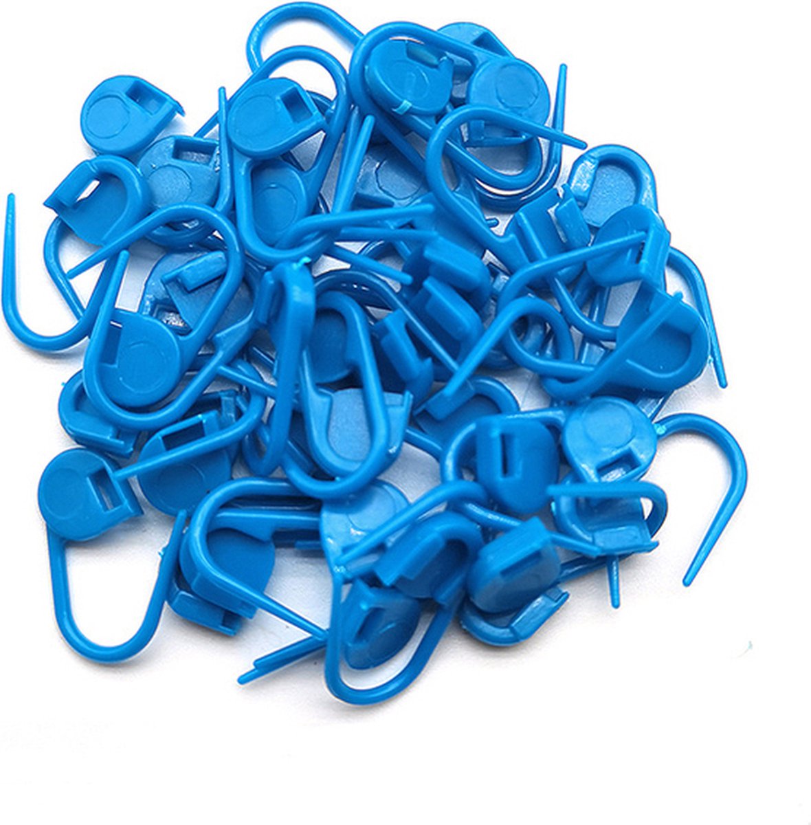 Plastic veiligheidsspelden - 50 stuks - veiligheidsspelden klein - Blauw