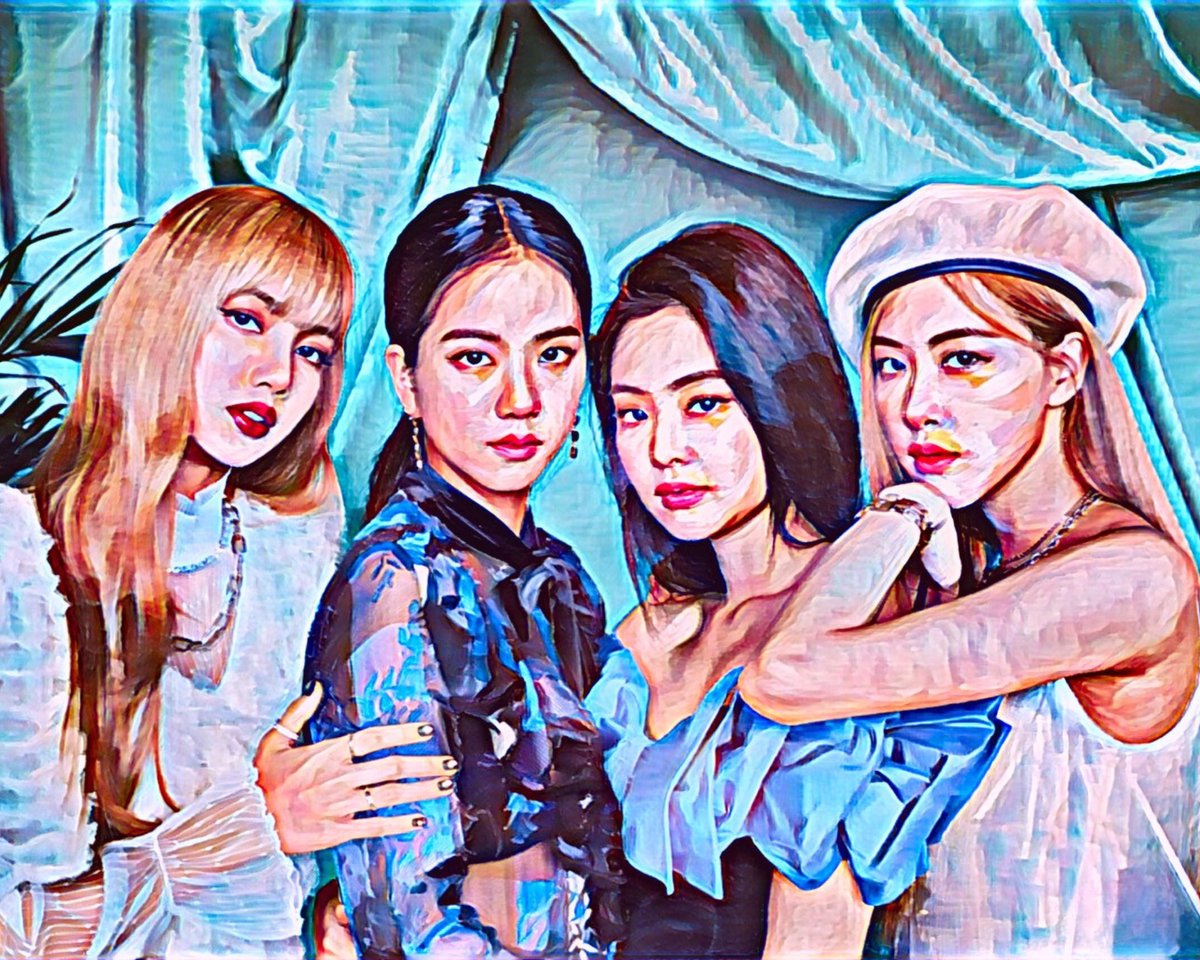 Passion For Art K-POP BLACKPINK 2 - Poster - 30 x 40 cm blauw
