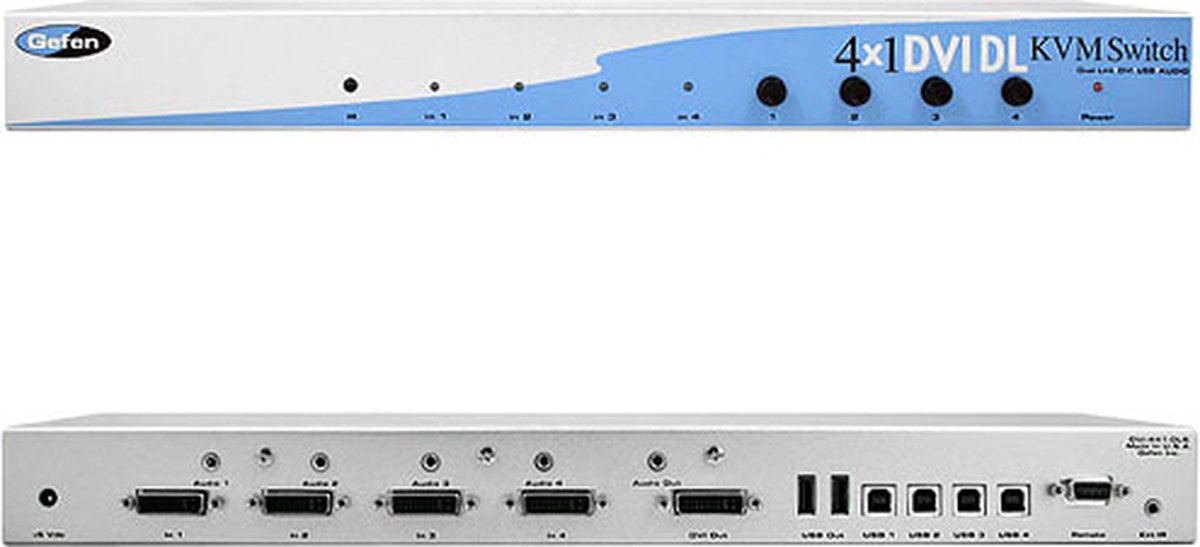 Gefen 4x1 DVI DL KVM switch 3840x2400
