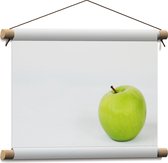 Textielposter - Appel - Groen - Fruit - Gezond - 40x30 cm Foto op Textiel
