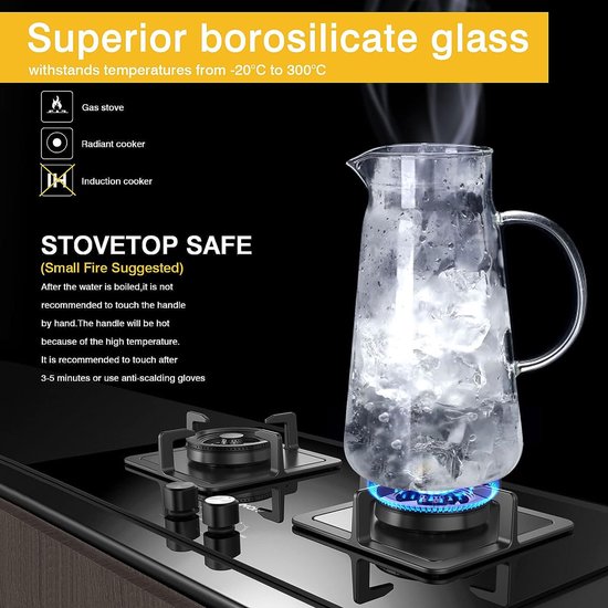Glazen water karaf - 3x - sap/wijn karaf - van 0,5 liter - Karaffen - tafel / keuken - artikelen - s - warenhuis