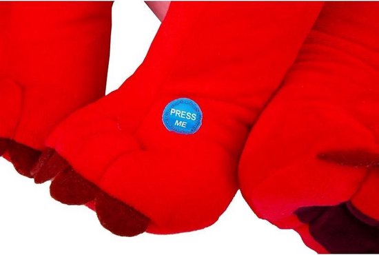 Leroy - Disney Lilo & Stitch Pluche Knuffel (Rood) + Geluid XL 60 cm {Speelgoed knuffeldier knuffelpop voor kinderen jongens meisjes | Extra grote en zachte plush! | Disney Stitch Angel Leroy Groot XXL Cadeau} — afbeelding 4