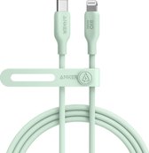 Anker 541 - Câble USB-C vers Lightning (Vert, 180 cm) - Certifié MFi - Câble de Charge Rapide Organique pour iPhone 14 14pro 14pro Max 13 13 Pro 12 11 X XS XR 8 Plus (Chargeur Non Inclus)