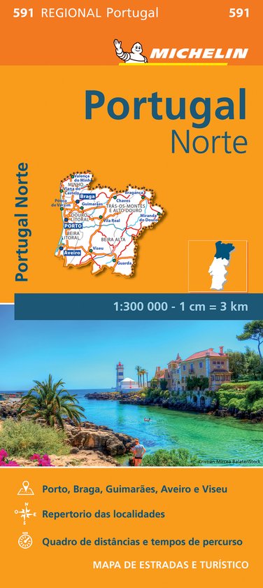 Portugal Norte REGIONAL Map 591 - cover