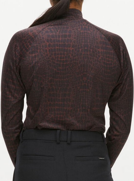 Röhnisch Addison Printed Long Sleeve - Brown Crocco - Maat M van Röhnisch — afbeelding 2
