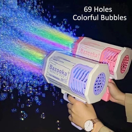 LED Bubble Bazooka - pistolet à bulles - machine à bulles - pistolet à  bulles - 1000... | bol.com
