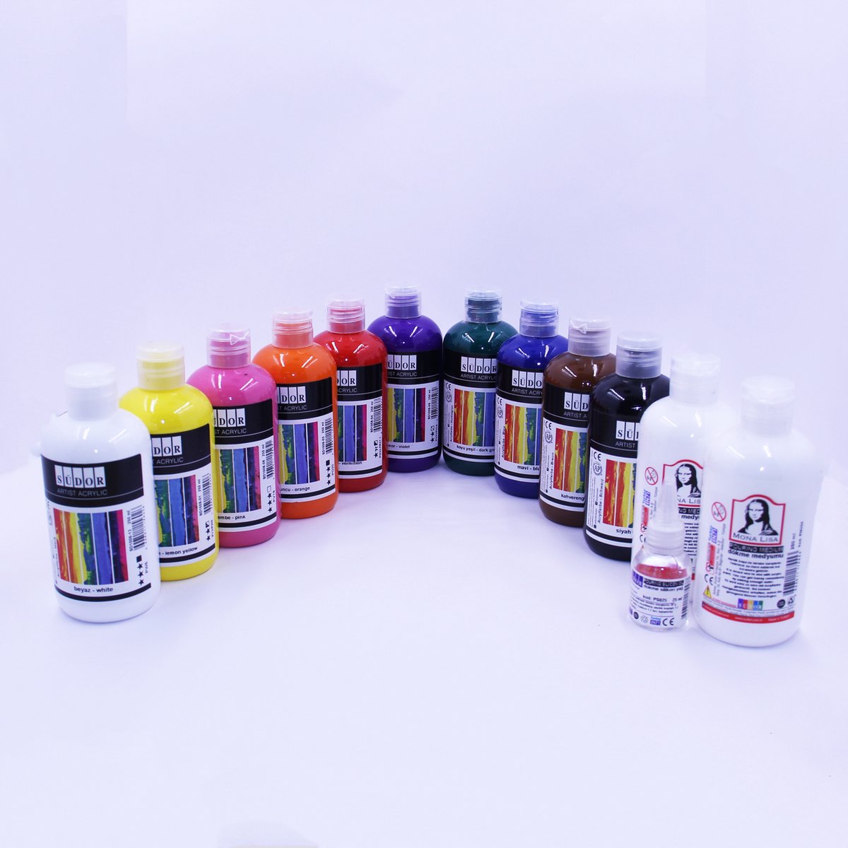 HIMI - Set Acryl Pouring - 4 couleurs 59ml + Huile de silicone 15ml - Forêt