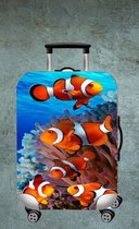 Koffer Beschermhoes - Elastisch kofferhoes clown vis Nemo - Large