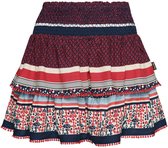 Superdry Vintage Tiered Mini Rok Rood L Vrouw