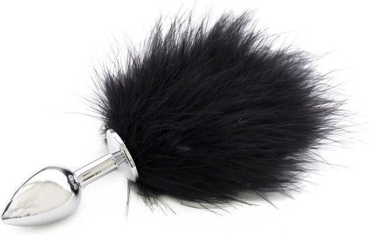 Goedkoopste FETISH ARTS - ANAL PLUG WITH SHORT BLACK TAIL