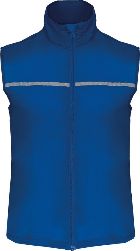 Hardloopgilet visibility vest met meshvoering 'Proact' Royal Blue - L