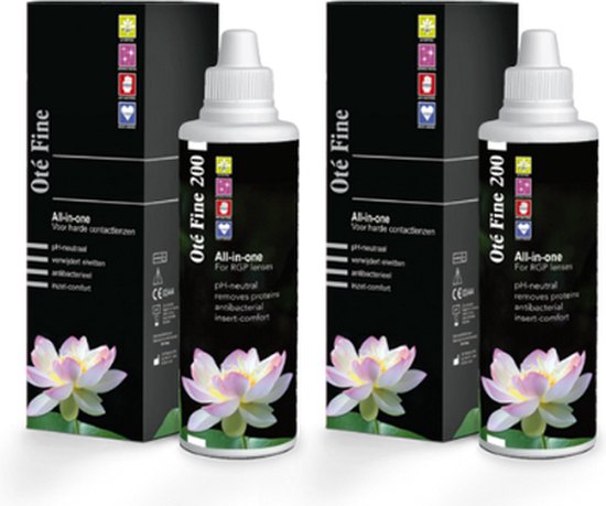 Foto: Ot fine all in one voor harde contactlenzen 200 ml 2 stuks