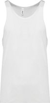 Triblend herentanktop sportshirt 'Proact' White - XXL