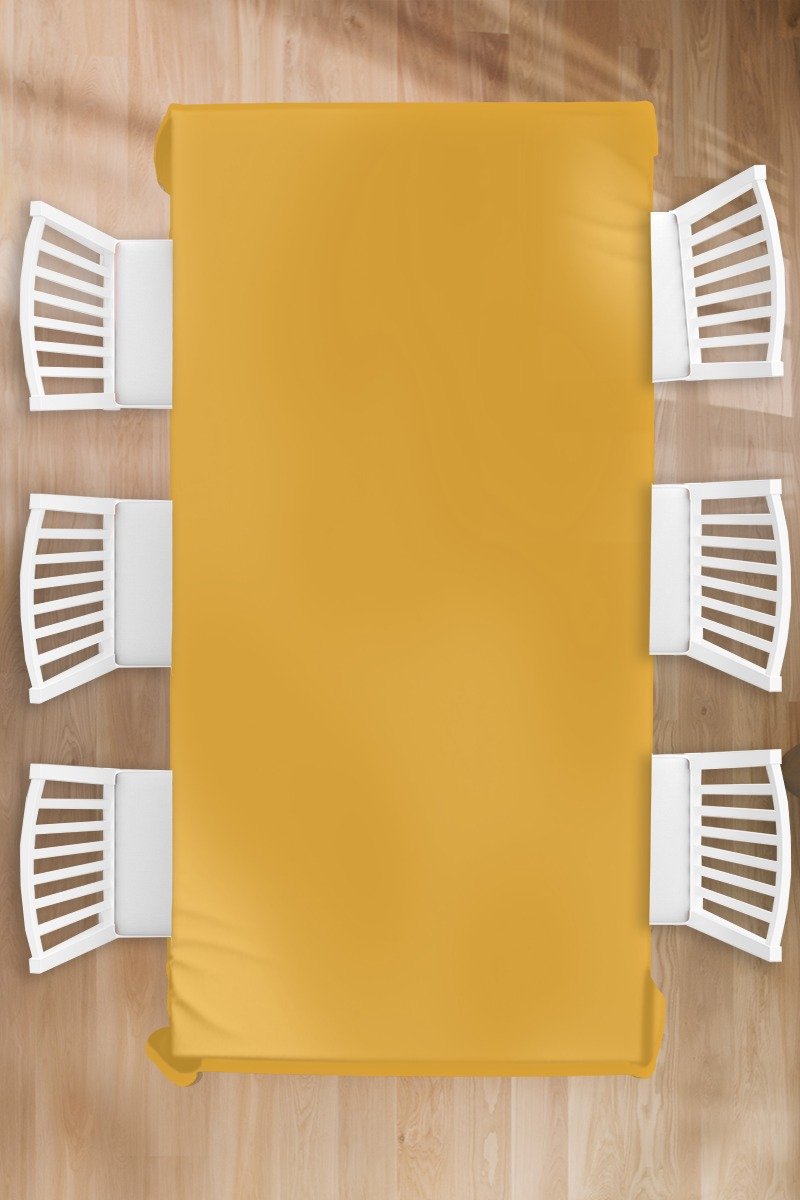 Tafelkleed - Tafellaken - 130x260 cm - Okergeel - Herfst - Interieur - Binnen en Buiten
