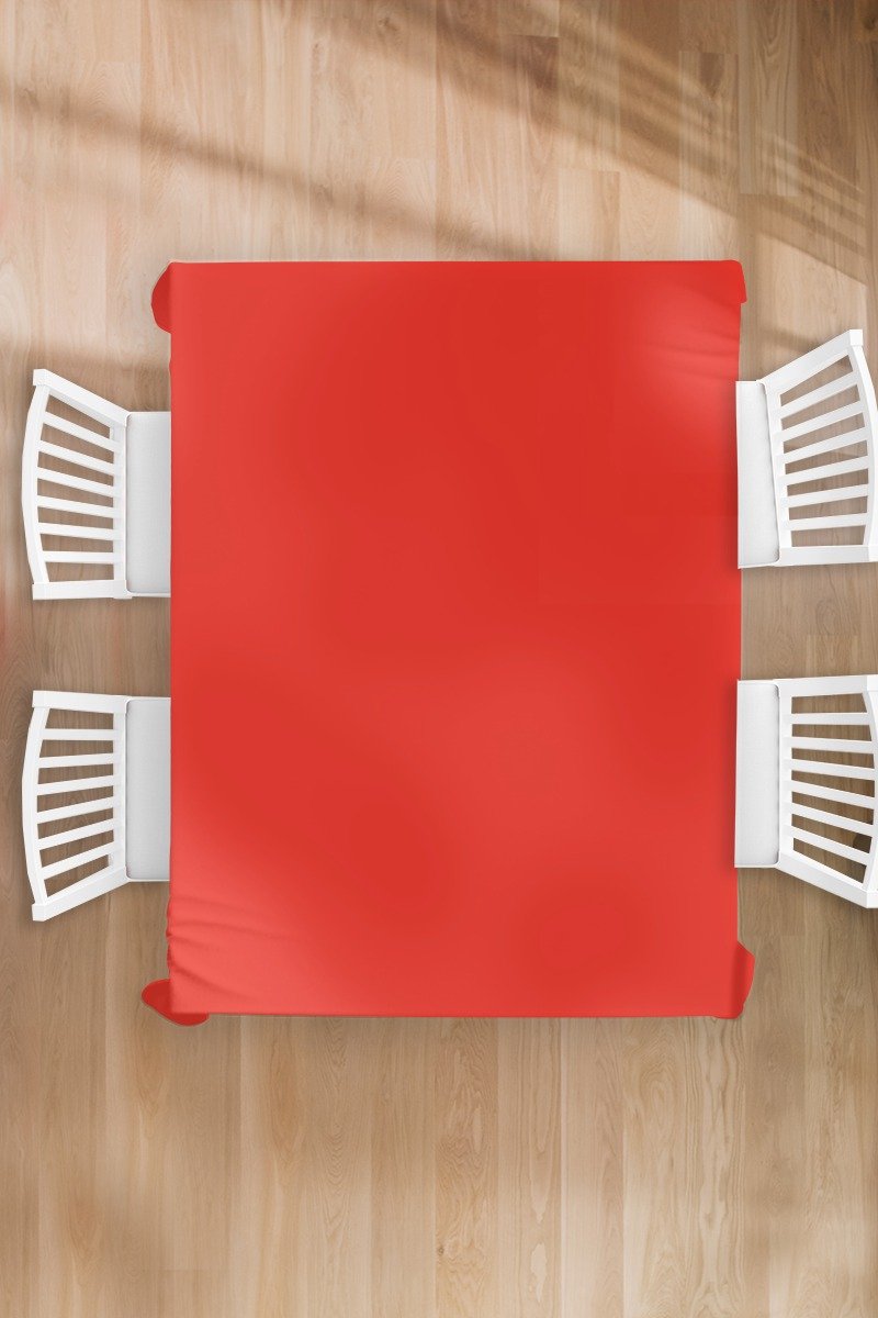 Tafelkleed - Tafellaken - 150x200 cm - Rood - Kleur - Effen - Binnen en Buiten