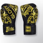 Gants de boxe Fairtex (kick) avec lacets - Glory Limited Edition - bglg2 - noir - 14oz
