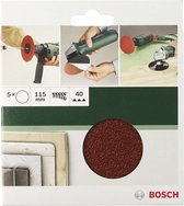Bosch 10-delige schuurbladset voor boormachines 125 mm - korrel 60; 120; 180
