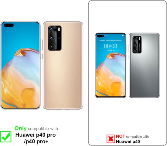 Cadorabo Custodia Morbida Per Huawei P40 PRO+ – Cover Sottile In TPU Candy Blu Scuro, Antiurto E Antigraffio Con Bordo Rialzato