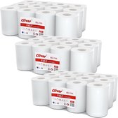 Cliver - Duurzaam papieren keukendoek van ecologisch materiaal met goed absorptievermogen / 36 rollen
