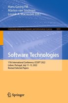 Communications in Computer and Information Science 1859 - Software Technologies