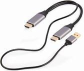 Gembird - Gembird HDMI Male naar DisplayPort Male Actieve Adapterkabel 2m voor 4K Kabel