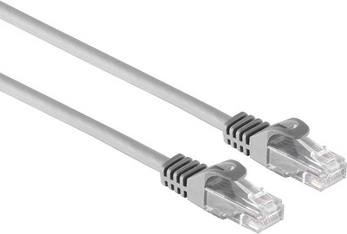 Powteq professional - 50 cm - CAT 7 netwerkkabel / internetkabel - 10 Gbit - Grijs