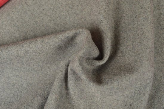 Tissu de laine op rol de 30 mètres - Gris argenté - 78% Polyester / 22%  Laine | bol