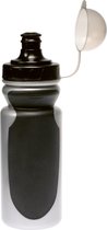 Gourde Simson 'Grip', 550 ml, noir / gris, avec housse anti-poussière amovible