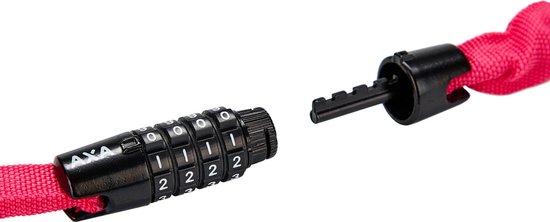 AXA Rigid RCC 120 - Kettingslot - Slot voor Fietsen - Code - 120 cm lang - 3,5 mm - Roze van AXA — afbeelding 3