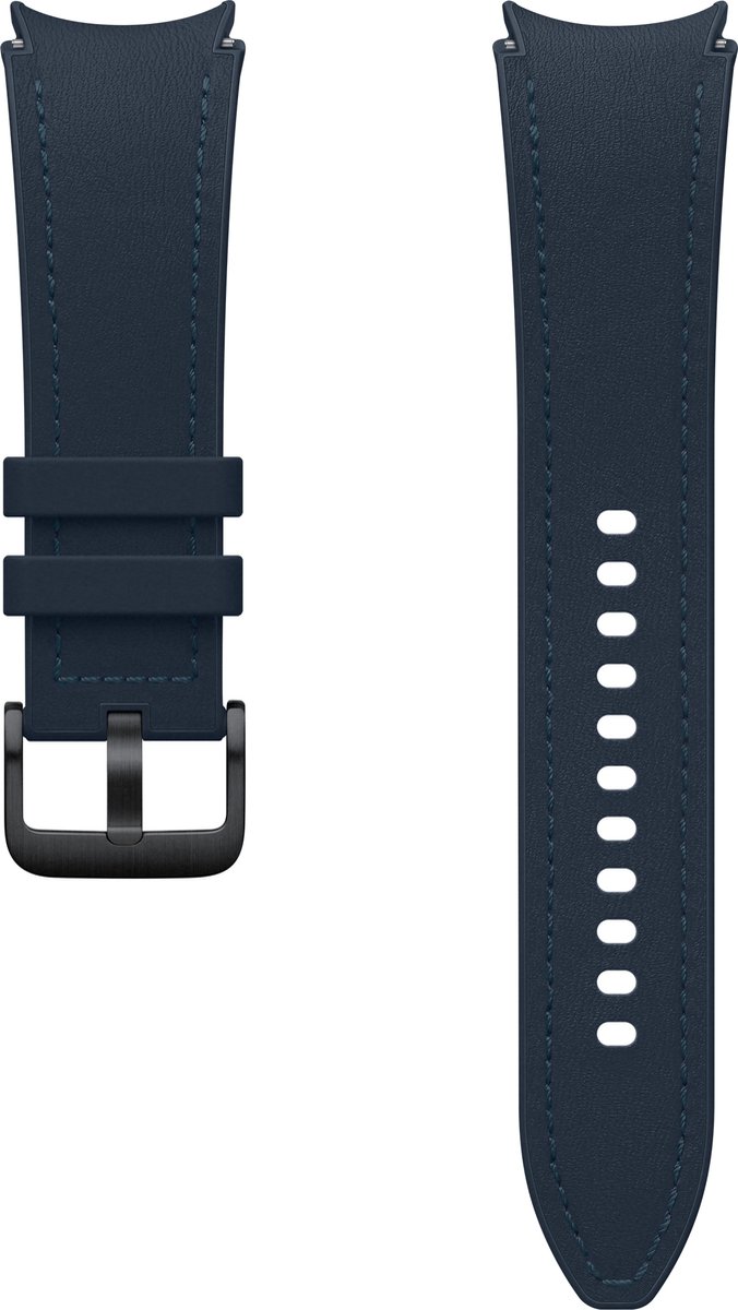 Samsung Watch Hybrid Leather Band - Geschikt voor Samsung Galaxy Watch6 (Classic) - S/M - Indigo