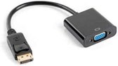 Lanberg - Adapter Lanberg DisplayPort 1.1 male naar VGA 15-pins female 20cm zwart