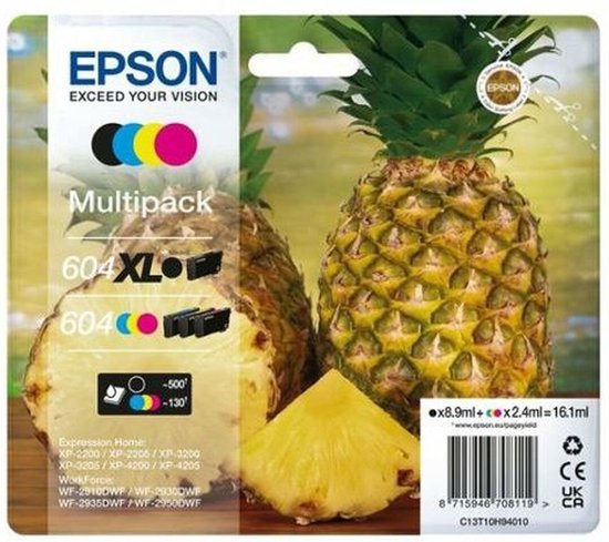 Original Ink Cartridge Epson 604XL Multicolour