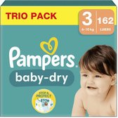 3x Pampers Baby Dry Luiers Maat 3 (6-10 kg) 54 stuks