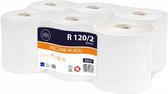 ELLIS Ecoline - Tweelaags cellulose papieren handdoek, duurzaam / 6 rollen