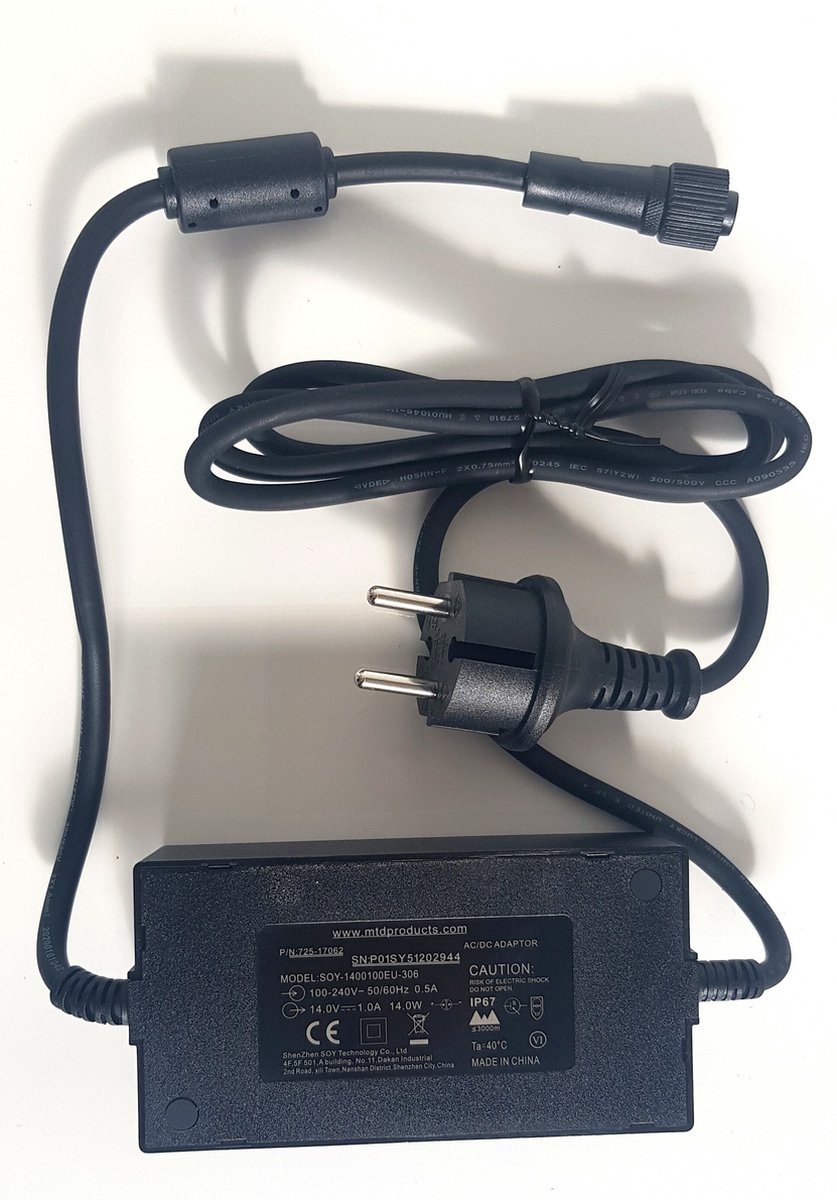Robomow RT voeding - robotmaaier - voeding voor RT300 en RT700 - power supply 14V 1Ah